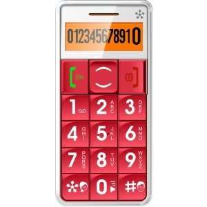  Upgrades Just5  Mobile Handset GSM Compatible Unlocked Red. JUST5 