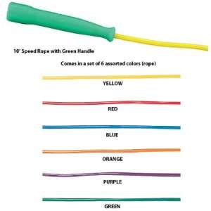  10 Plastic Handle Licorice Speed Jump Ropes ASSORTED 