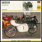 Motorcycle Fact Card 1963 Kreidler 50 Grand Prix racer