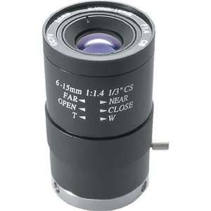 VideoSecu 6 15mm Vari Focal Lens F1.4 Manual IRIS for CCTV 