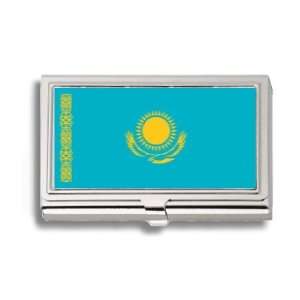  Kazakhstan Kazakstan Flag Business Card Holder Metal Case 