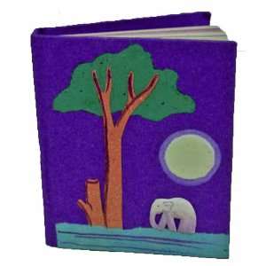  Mr. Ellie Pooh Dinky Elephant Dung Paper Notebooks, Purple 