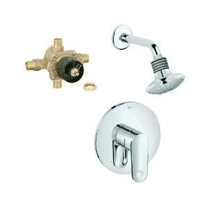  GROHE Europlus Starlight Chrome 1 Handle Shower Faucet 
