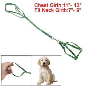 Como Dog Pet Lobster Clasp Pulling Harness Green Adjustable Leash Rope