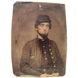    Unidentified soldier in Union kepi,sack coat