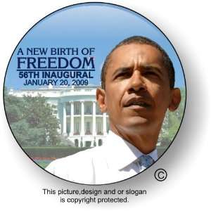  A New Birth Of Freedom Inauguration Button Barack Obama 