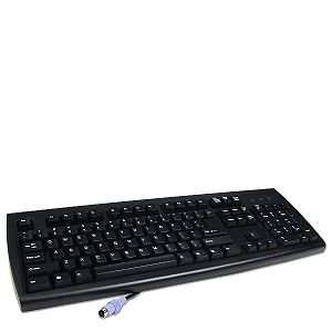 PS/2 104 Key Keyboard (Black) Electronics