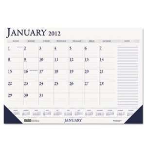  Two Color Monthly Desk Pad Calendar w/Large Notes Section 
