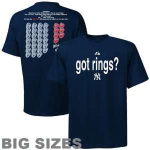 New York Yankees Big and Tall Got Rings ? T Shirt  Sports 