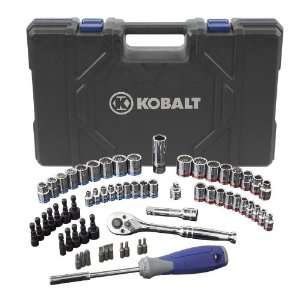  Kobalt 63 Piece Standard/Metric Mechanics Tool Set with 