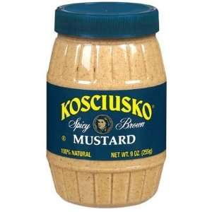 Plochmans Kosciusko Spicy Brown Mustard, 9 oz, 12 pk  