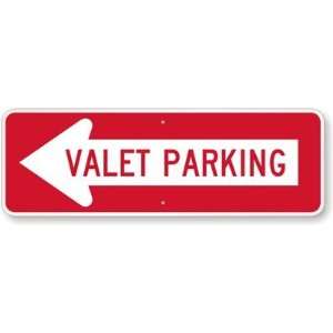  Valet Parking (with Left Arrow) Diamond Grade Sign, 36 x 