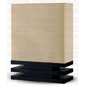  Coaster Black Finish Wood Floor Lamp   Set of 2