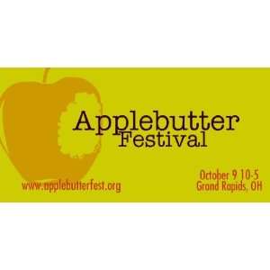    3x6 Vinyl Banner   Annual Applebutter Festival 