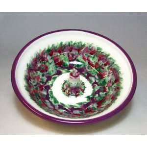  Purple Abstract Apple Baker by Moonfire Pottery Kitchen 