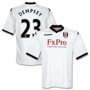  10 11 Fulham Home Jersey + Dempsey 23