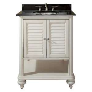   24 in. Antique White Single Bathroom Vanity with Optional Mirror