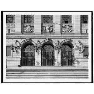    Entrance arches,Boston Public Library,Boston,Mass.