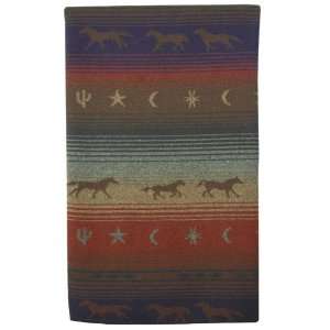  Wooded River Mustang Canyon Throw Blanket WD 661