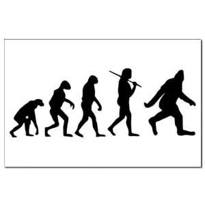  The Evolution Of Bigfoot Humor Mini Poster Print by 