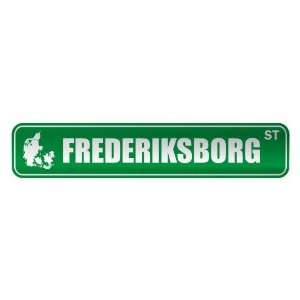     FREDERIKSBORG ST  STREET SIGN CITY DENMARK