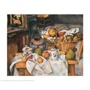 Still Life With Fruit Basket, 1880 1890   Poster by Paul Cezanne 