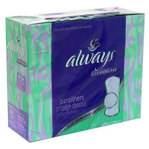  Always Long CleanWeave Pantiliners, 72 Count Health 