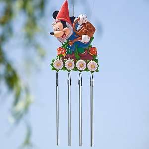  Disney Mickey Mouse Garden Gnome Wind Chimes Patio, Lawn 