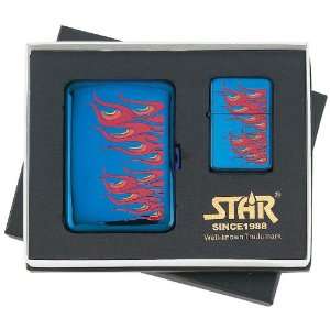  50 Of Best Quality Blue Ice Flame Lighter / Case By Star 