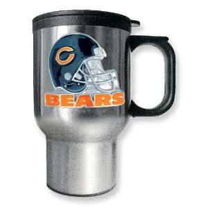  Chicago Bears 16oz Stainless Steel Travel Mug Jewelry