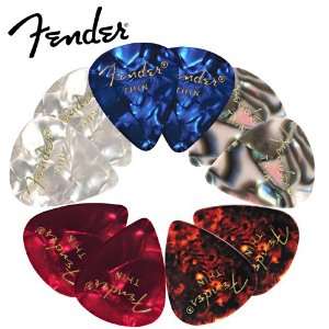  Fender Premium Celluloid   Assorted 10 Pack, 351 Shape 