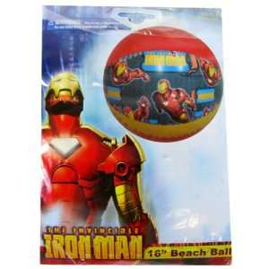  Marvel Comics Iron Man Beach Ball  16in (Assorted Designs 