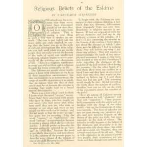  1913 Eskimo Religious Beliefs Vilhjalmur Stefansson 