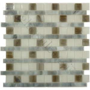   Grey Bathroom Glossy & Frosted Glass Tile   17748