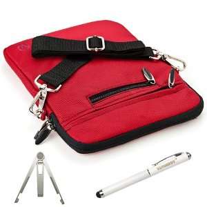  Red Nylon Carrying Case with Removable Shoulder Strap for Creative 