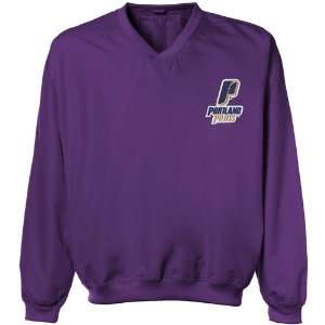 NCAA Portland Pilots Purple Logo Applique Microfiber Windshirt  
