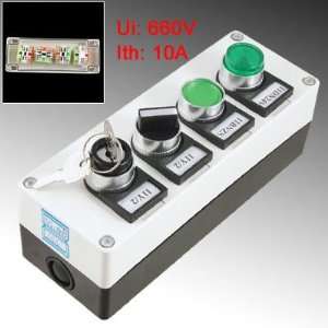   Lamp Voltage NO NC Contact Momentary Self Locking Push Button Station