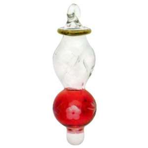 com Hand made Glass Ornament   Red   X882   package of 12 ornaments 