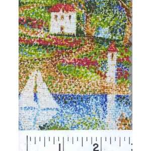 4445 Wide Monets House Fabric By The Yard Arts, Crafts 