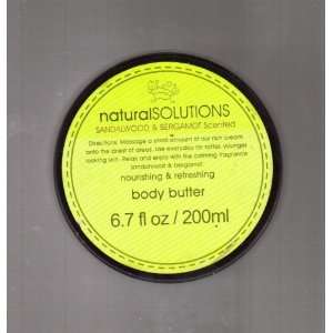  Natural Solutions Sandalwood & Bergamot Scented Body Butter 