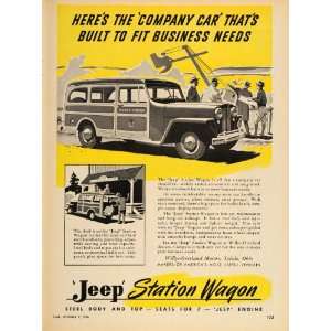  1946 Ad Jeep Station Wagon Willys Overland Toledo OH 