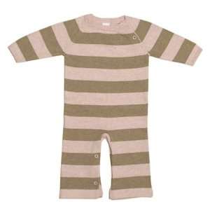  EGG Baby Pink Striped Knit Romper, size 6 12 months Baby