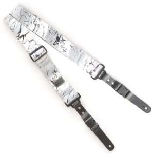    Black Paint Splatter on White Patent Leather Musical Instruments