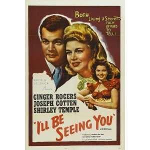  Ill Be Seeing You Poster 27x40 Ginger Rogers Joseph 