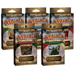   MTG Conflux Intro Pack Display of 5 Packs (Theme Decks) Toys & Games