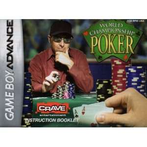  World Championship Poker GBA Instruction Booklet (Game Boy 