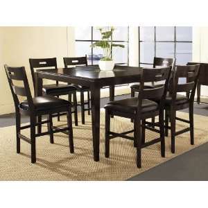  Ice 5Pc Counter Dining Set With Ladder Back Counter Chairs 