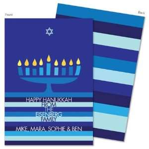   Greeting Cards   Hanukkah Menorah and Star