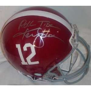 Ken Stabler Autographed/Hand Signed Alabama Crimson Tide Full Size 