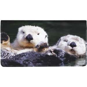  Defenders Of Wildlife Otters Printed Checkbook Cover 